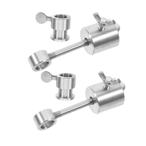 Lurrose 2 Piezas Contrapeso para Barbacoa de Acero Inoxidable de Accesorios para Pinchos Equilibrador Estable para Parrillas Picnics y Eventos al Aire