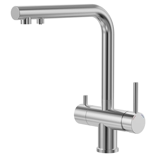 Wasserhahn Küche 3 Wege, 360° Drehbar Küchenarmatur, 3 in 1
