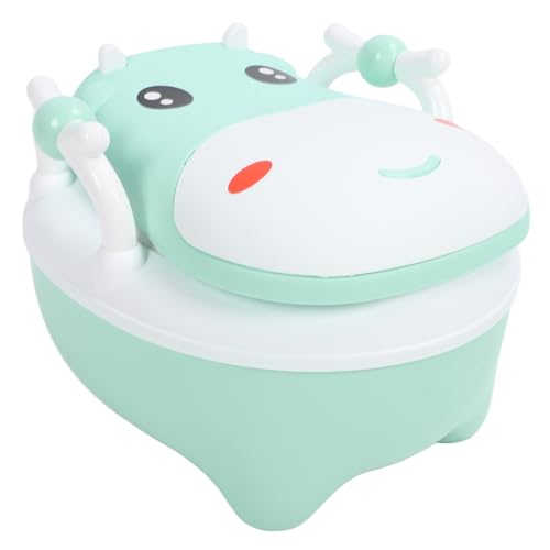 Potty Training Toilet, Portable Realistic Potty Training Seat Toddler Toilet Seat for Toddler Baby Kids (Green)