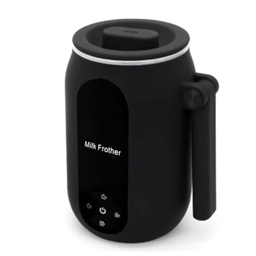 Montalatte Elettrico, Montalatte 4 in 1 Montalatte da 250 Ml Montalatte Elettrico Silenzioso con Maniglia Girevole per Caffè Latte Cappuccino (Spina europea)