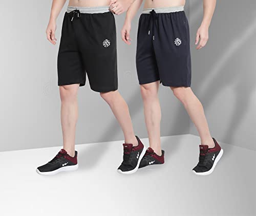 Image of OORA Men's Plus Sizes Cotton Shorts M to 5XL, 28 to 48 Inches Waistline