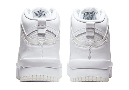 Image of Nike Women's Dunk High Up Summit White /White-Sail-Black (DH3718 100) - 5