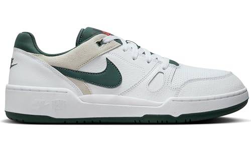 Nike Full Force Low Men's Shoes (HF1739-100, White/Sea Glass/Cosmic Clay/Vintage Green) Size 124
