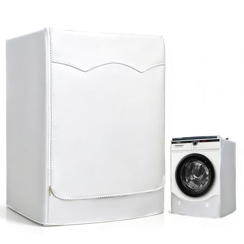 Tissting Outdoor Washing Machine Cover Turbine Roller Washing Machine Cover Waterproof, Dustproof, Sun Proof Washer/Dryer Cover with Zipper Design for Most Washers(85x 60x60cm / 33.5x23.6x23.6in)