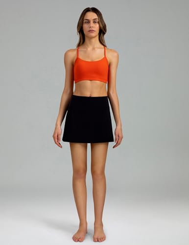 Image of Colorfulkoala Women's Dreamlux Y Back Sports Bra Low Impact Padded Workout Top with Built in Bra A-C Cups