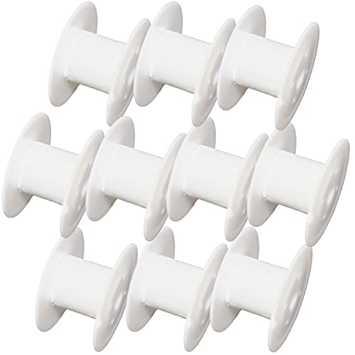 moonfarm 手芸用 スプール リール セット 選べる24サイズ 空ボビン プラスチック リボン (直径8㎝・幅4.2㎝, 10個セット)