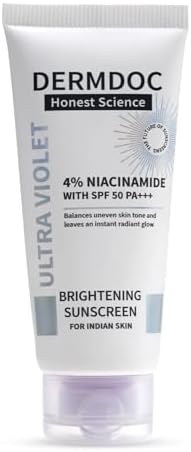 4% Niacinamide Brightening Sunscreen with SPF 50 Sun Protection (50 gm) | Sunblock | Sunscreen for Oily Skin | PA +++ | UV Protection | Shine Free Formula