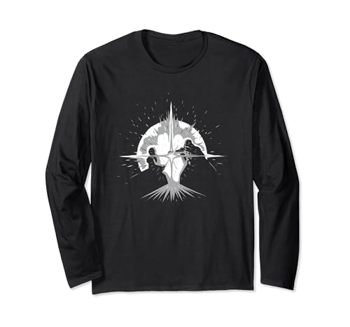Obi Wan Saber Silhouette Fight Long Sleeve T-Shirt