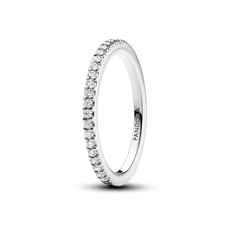 Pandora Sterling Silver Eternity Ring with Cubic Zirconia Cover