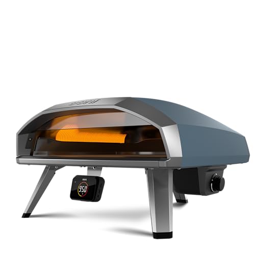 Ooni Koda 2 Pro Propane Gas Pizza Oven 18 Gas Powered Outdoor Oven with 28 mBar Regulator and Gas Hose Gas powered Portable Pizza Oven - Slate Blue