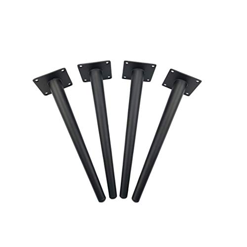 LIRRAS 4 Pieds De Meubles,Pieds De Meubles Quincaillerie Accessoires De Meubles Pieds De Support De Meubles en Métal Conique Droit Pieds De Canapé Pieds De Cabinet Pieds De Table Pied De Lit Comm