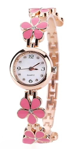 Image of FROZIL Analog 3 Different Color Flowered Dial Watch and Bracelet for Womens and Girls Combo Watches for Women and Girl Pack of 3