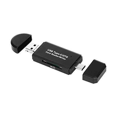 Docooler — Gravador de cartão de alta velocidade USB Micro USB Tipo/OTG Leitor de cartão TF SD grava