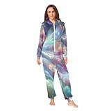 GAIREG Disfraz de una pieza con capucha para adultos, pijama de Navidad para adultos, Nebula 1, L