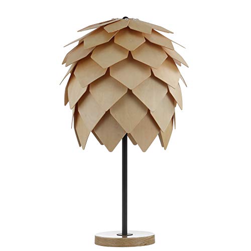 Jonathan Y JYL6123A Simon 20.5 Inch Pinecone Wood/Metal Led Table Lamp Contemporary Bedside Desk Nightstand Lamp thumb #6