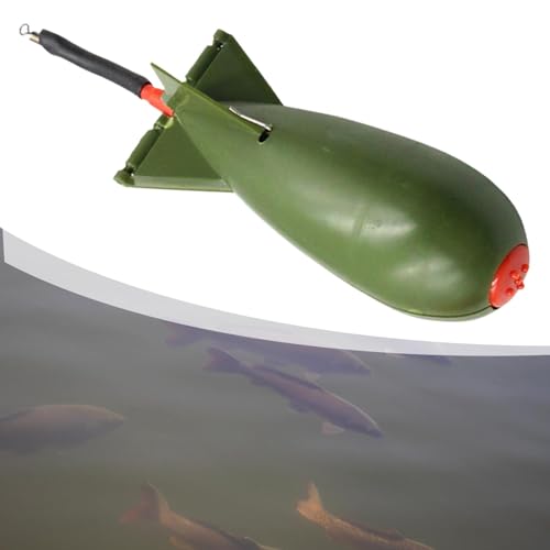 shamjina Alimentador de pesca de carpa, gaiola de iscas flutuantes, equipamento de pesca, alimentado