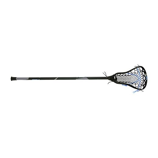 STX Lacrosse Exult 300 Girls Complete Stick with Crux Mesh Pocket, Black