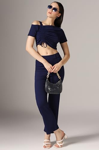 Image of TOPLOT co ord Set for Women Solid Top and Bottom