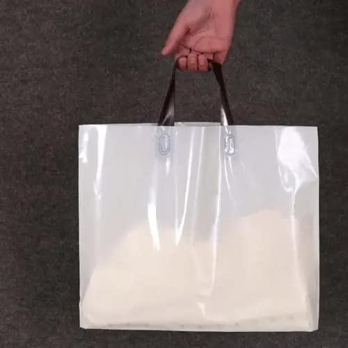 Inmarces Plastic Bags With Handles, 100 Pack 16" X 12" Thank You Bags For Business Bulk, Large Size Shopping Bags For Take Out, Retail Boutique, Gifts, Parties, Events #TOP4