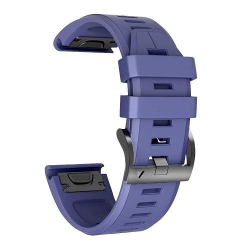 Quirxio For Fenix ​​8X Bands Fenix ​​7X Correa deportiva de repuesto de silicona para relojes Garmin Fenix ​​5X/Fenix ​​5X Plus/Fenix ​​6X/Fenix ​​6X Pro/Fenix ​​3/HR/Descent MK1/D2 Delta PX/D2(Blue)
