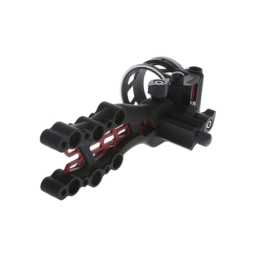 Truglo Carbon Hybrid 5-Pin Durable Ultra-Lightweight Micro-Adjustable Bow Sight With Large Circular Field Of View, Toolless Micro Adjustment, Black #TOP2