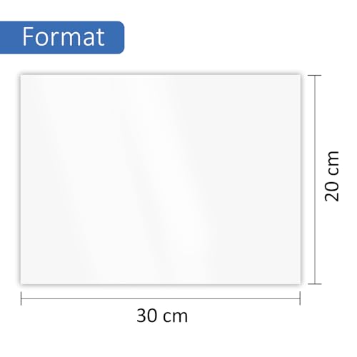 Aluverbundplatte 30 x 20 cm von easydruck24 3 mm stark mit Schutzfolie