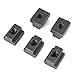 XVBILM 5pcs/Set M8 M10 Oxide Finish Grade 45 Steel T-Slot Nuts High Hardness Threads T-Slots Tapped Through in Machine Tool Tables(M8)