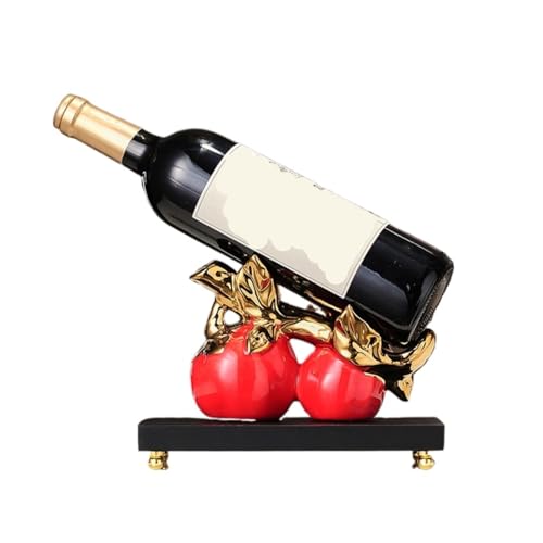 MEIZHITU Organizador De Botellas Botellero De Cerámica Estilo Chino con Forma Caqui, Soporte Decorativo For El Hogar Almacenamiento De Vino
