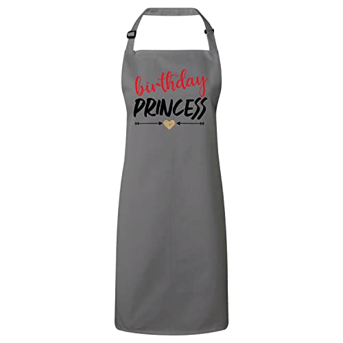 Tablier cuisine premium gris le cadeau idéal avec message anniversaire calligraphie