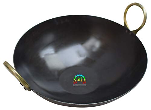 Wok de Hierro Puro Indio 11 pulgadas miniatura 1
