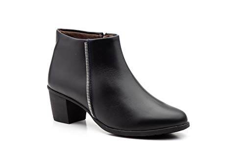 Botines mujer de piel con tacón o plataforma Botín cómodo de invierno y otoño Calzado artesanal de España tipo cuña o camperos en ante y cuero Elegantes e informales