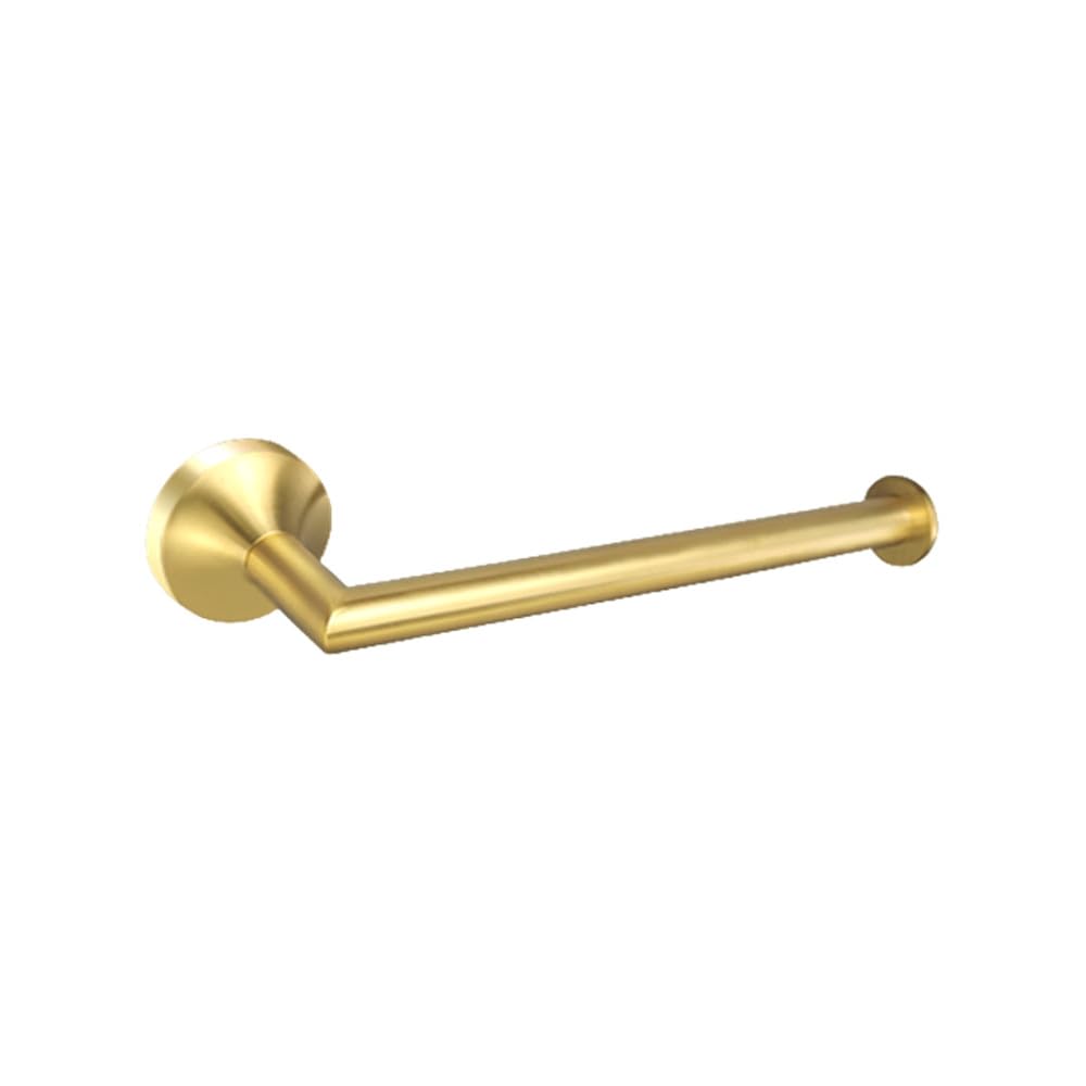 Gancho de pared y anillo de toalla dorado para evitar desorden en baño