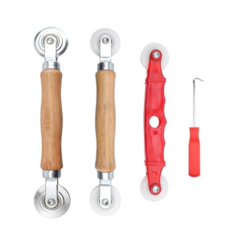 LNSYSNS Rodillo para Mosquitera, 4 Piezas Pantalla Herramienta de Rodillo Giratorio, Repuestos Mosquiteras Enrollables, Utilizadas para Instalar Mosquiteras, Juntas de Puertas y Ventanas
