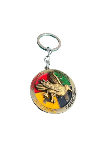 Image of Fashion fusion Harry Potter Rotating Metal Keychain for Car & Bike | Metallic Rotating Unique Keychain Keyring for Gifting
