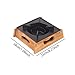 Menolana Alcohol Stoves Burner Stew Hot Pot with Wooden Base Spirit Burner for Camping BBQ, 18x21cm