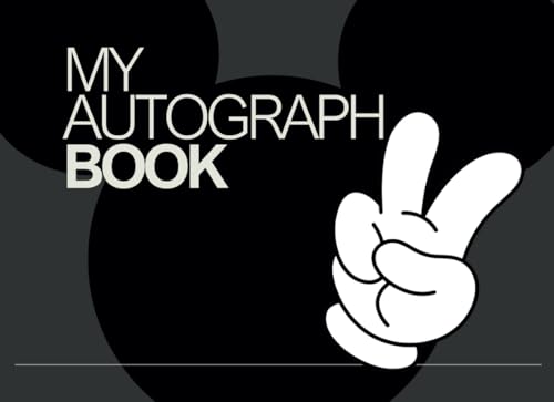 Character Autograph Book for Kids – 100 Pages to Capture Memories, Signatures, Photos, and drawings | Small Scrapbook and autograph for Theme-Park ... Characters & Fun Adventures | 8.25 x 6 inches