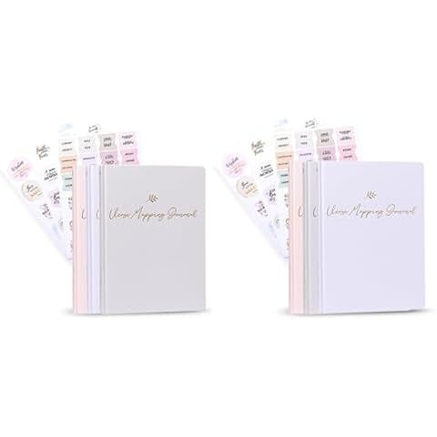 Graceful By Design Set of 2 Linen Bible Verse Mapping Journal - Premium Bible Study Journaling Kit - Christian Gift for Women Cover