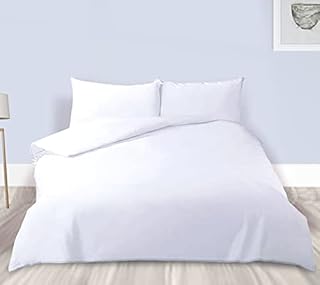 Ray Bedding Single Duvet Cover Set 400 Thread Count 100% Egyptian Cotton Duvet Cover Single Bed Set with Pillow Case, Luxury Soft Cotton Bedding Button Closure 2pcs Quilt Cover set