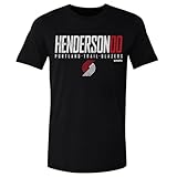 500 LEVEL Scoot Henderson Portland Trail Blazers Shirt - Scoot Henderson Portland Trail Blazers Elite WHT (Black, X-Large)
