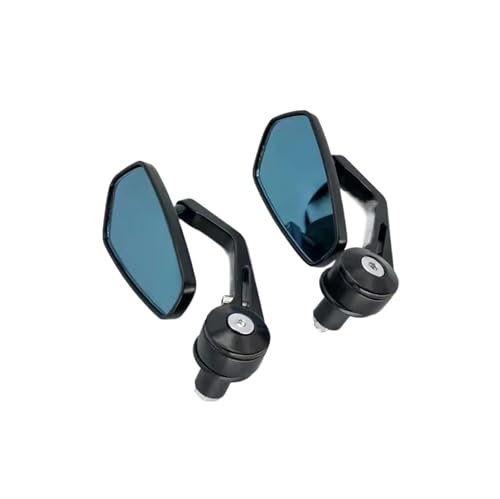 Retroviseur Moto Embout Guidon en Aluminium Haute Résistance Fixation 22mm 1 Paire