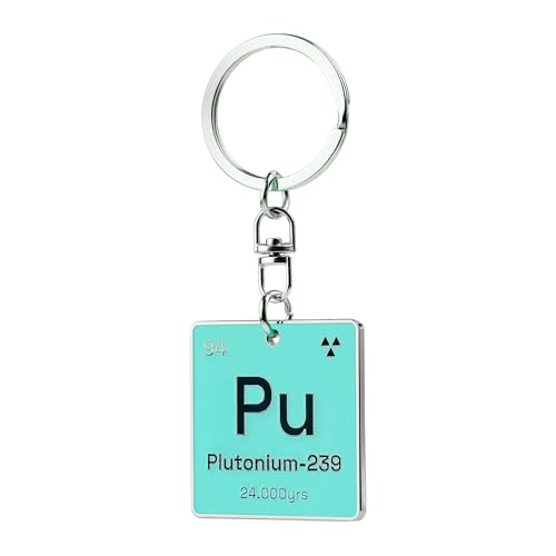 Funny physics gifts for enthusiasts and nuclear nerds glow in the dark keychain science accessories cool present