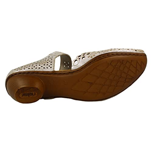 Rieker Women's Pia Open Court Shoes 8 Silver3