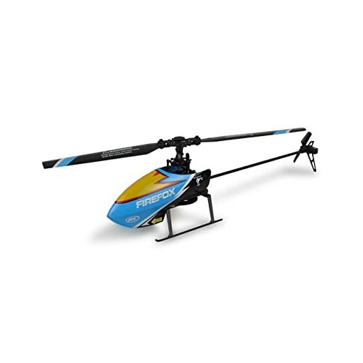 Amewi 25313 AFX4 XP Single-Rotor RC Helikopter 4-Kanal 6G RTF 2,4GHz inkl. Autostart Autolanding, Blau-kombi