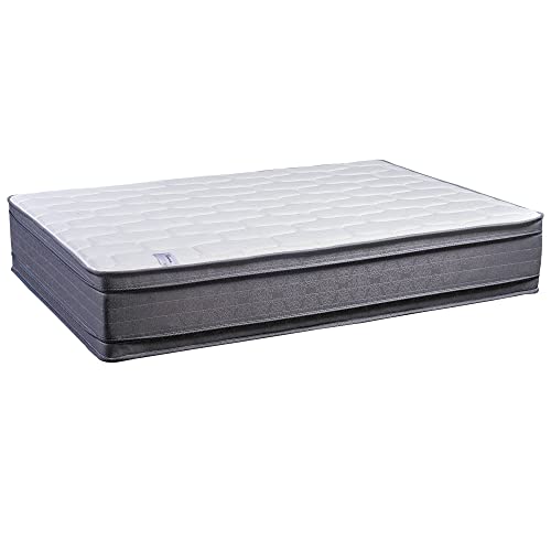 Mattress Solution 13-Inch Firm Euro Top Double Sided Foam Encased Innerspring Mattress , Queen, Black. #TOP2