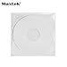 Maxtek 1,000 Pieces Clear Transparent CPP Plastic CD DVD Sleeves Envelope Holder, 100 Micron Thickness.