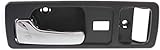 Garage-Pro Interior Door Handle Compatible with 1990-1993 Honda Accord Coupe Front, Driver Side Black Bezel with Chrome Lever