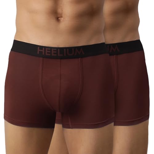 Image of HEELIUM Bamboo Underwear Trunk for Men | 3X Softer Than Cotton & Odour Free | Stretchy Fabric & Durable Waistband