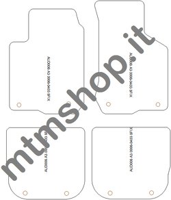MTM Tappetini per Audi A3 (8L) dal 1997-04.2003 su...