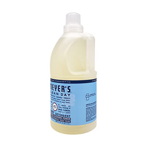Mrs. Meyer's Clean Day Liquid Laundry Detergent & Cruelty Free And Biodegradable Formula Infused With Essential Oils & Rain Water Scent & 64 Oz (64 Loads) #TOP6