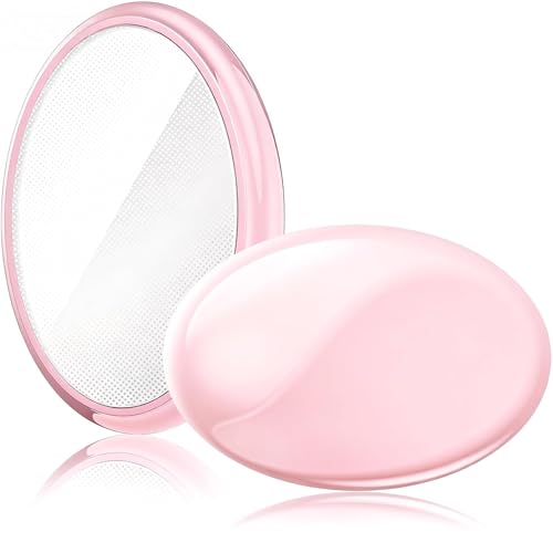 Zixsavk Crystal Hair Eraser for Women and Men Reusable Crystal Hair Remover Magic Painless Exfoliation Hair Removal Tool Magic Hair Eraser Device for Back Arms Legs(Light Pink)